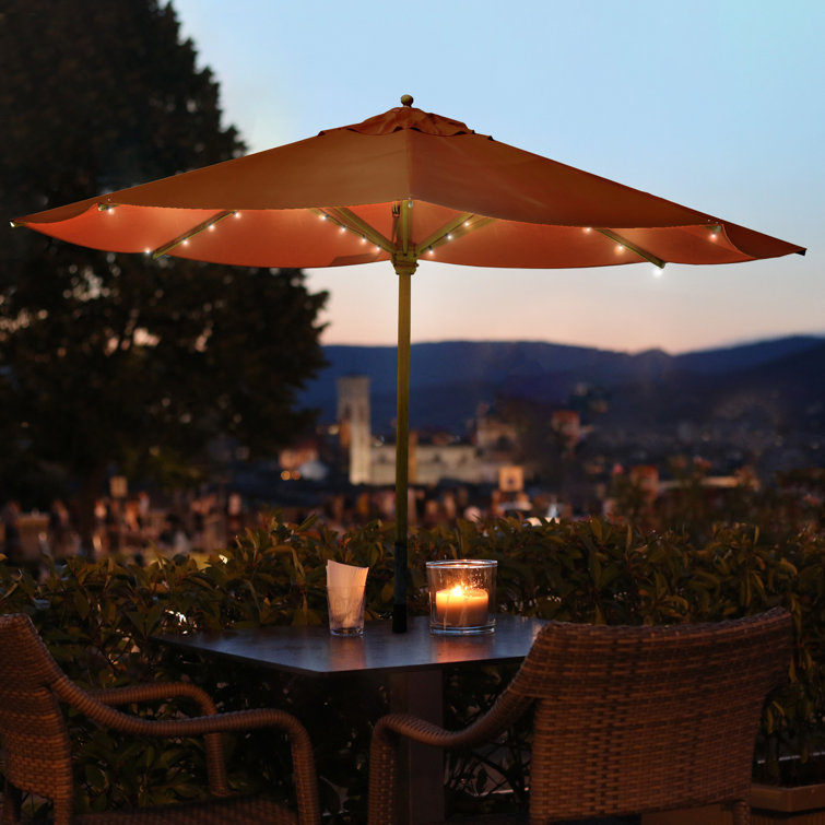 umbrella with string lights